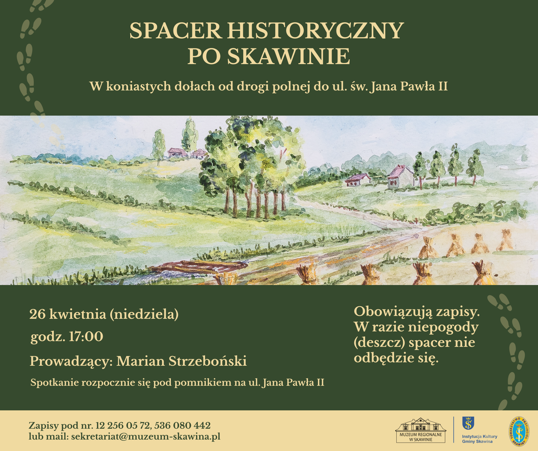 Spacer historyczny po Skawinie już w tą niedzielę – 26 kwietnia